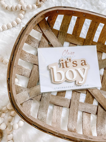 It’s a Boy Gender Reveal Announcement Sign