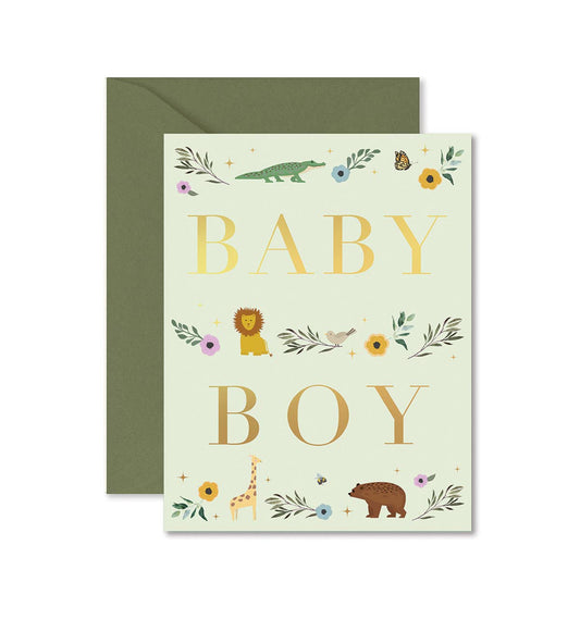 Baby Boy Storybook Greeting Card Ginger P. Designs