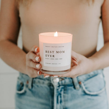 Best Mom Ever Soy Candle - 11 oz Sweet Water Decor